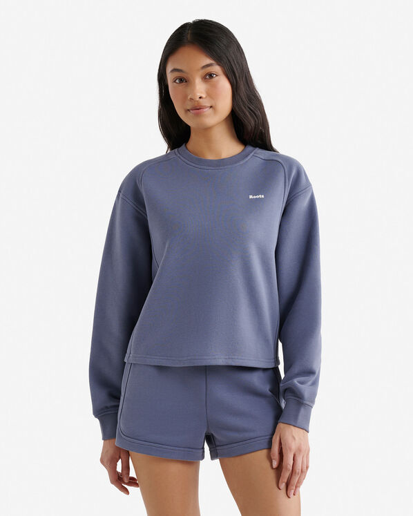 Chandail &agrave; col rond en molleton estival Nuage