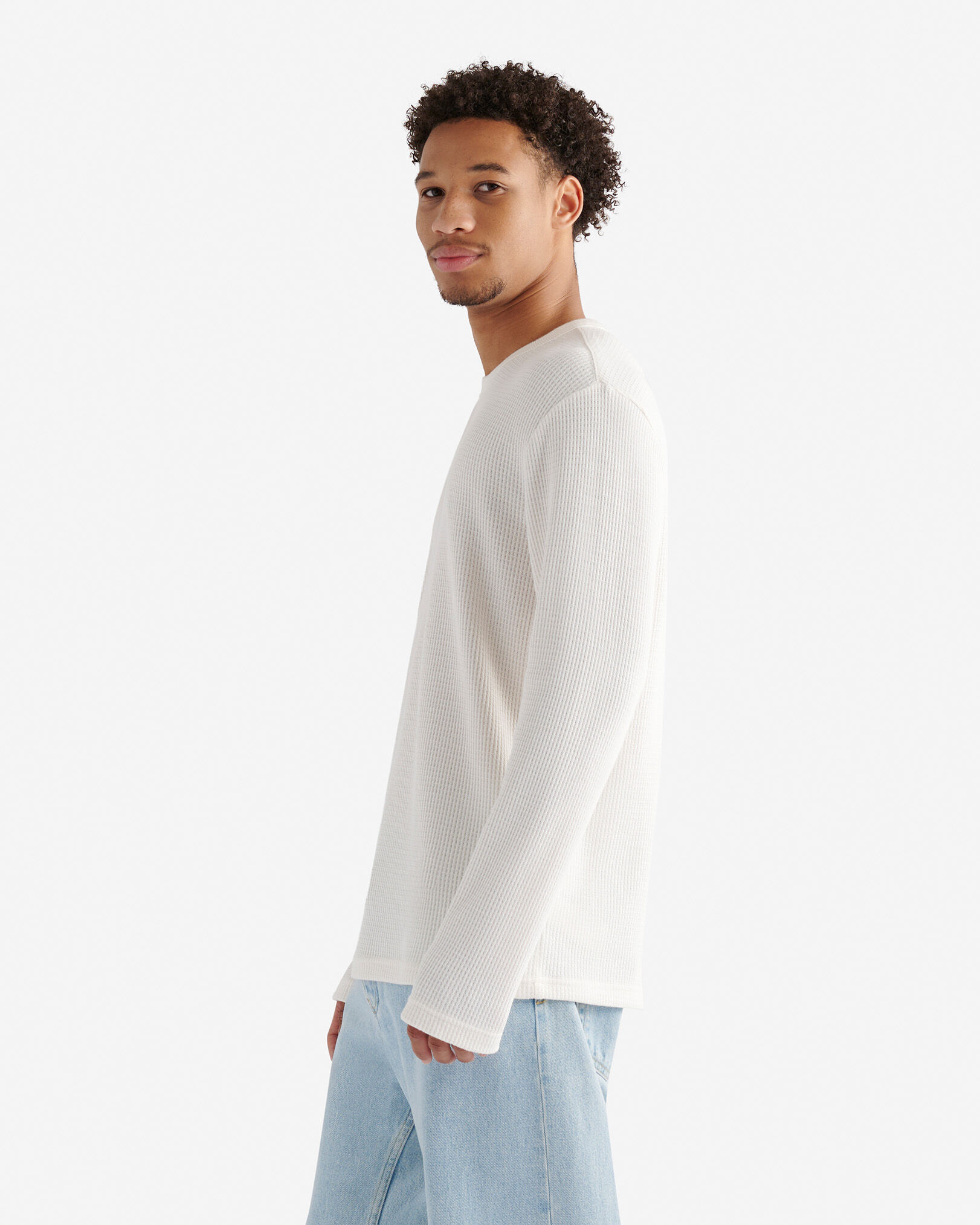 Waffle Long Sleeve Crew