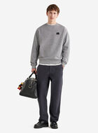 Chandail à col rond original décontracté en molleton de coton bio