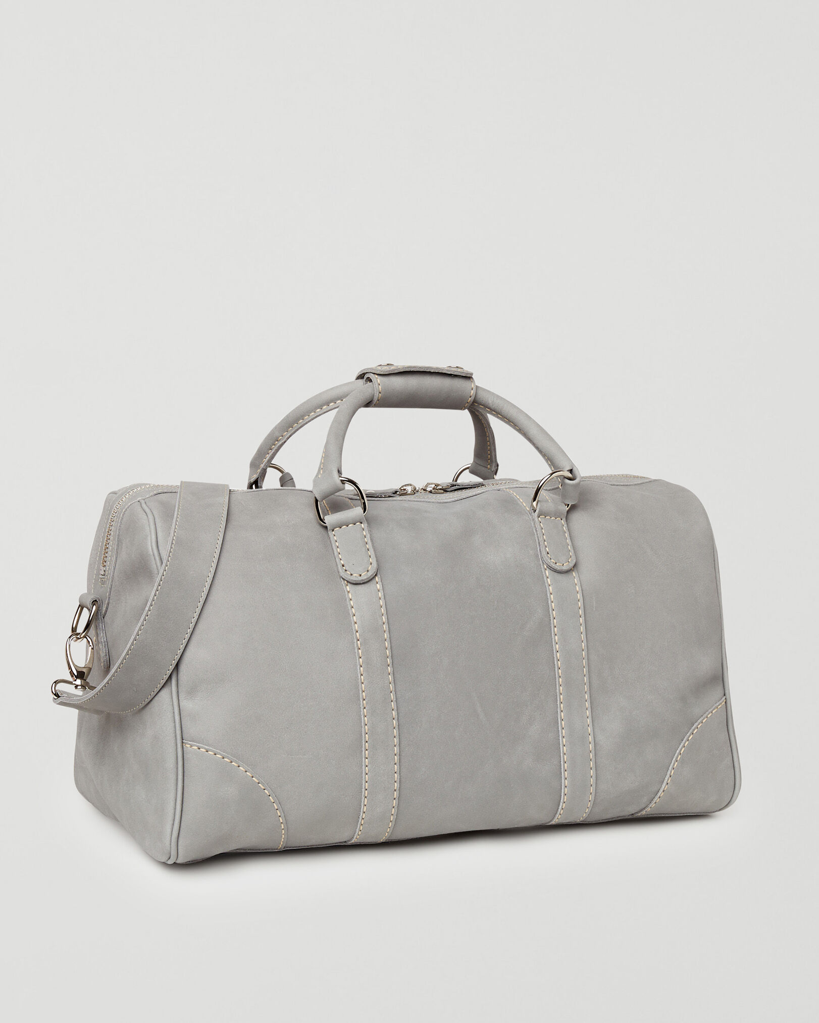 Roots leather top duffle bag