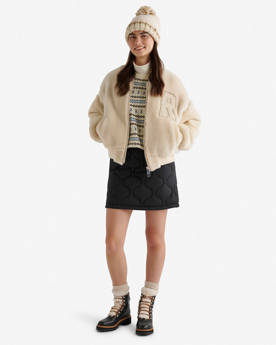 Blouson universitaire en mouton