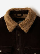 Manteau en velours c&ocirc;tel&eacute; et mouton molletonn&eacute;