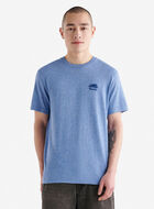 T-shirt poivré en coton bio pour hommes