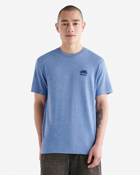 T-shirt poivré en coton bio pour hommes
