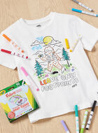 T-shirt Leave Only Footprints pour enfants