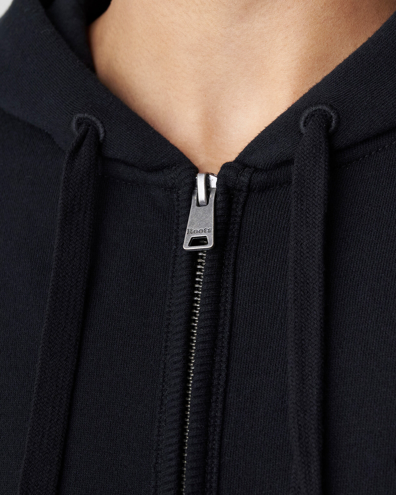 Roots hoodie top black