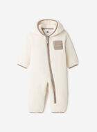 Baby Alta Shearling Fleece Romper Hoodie