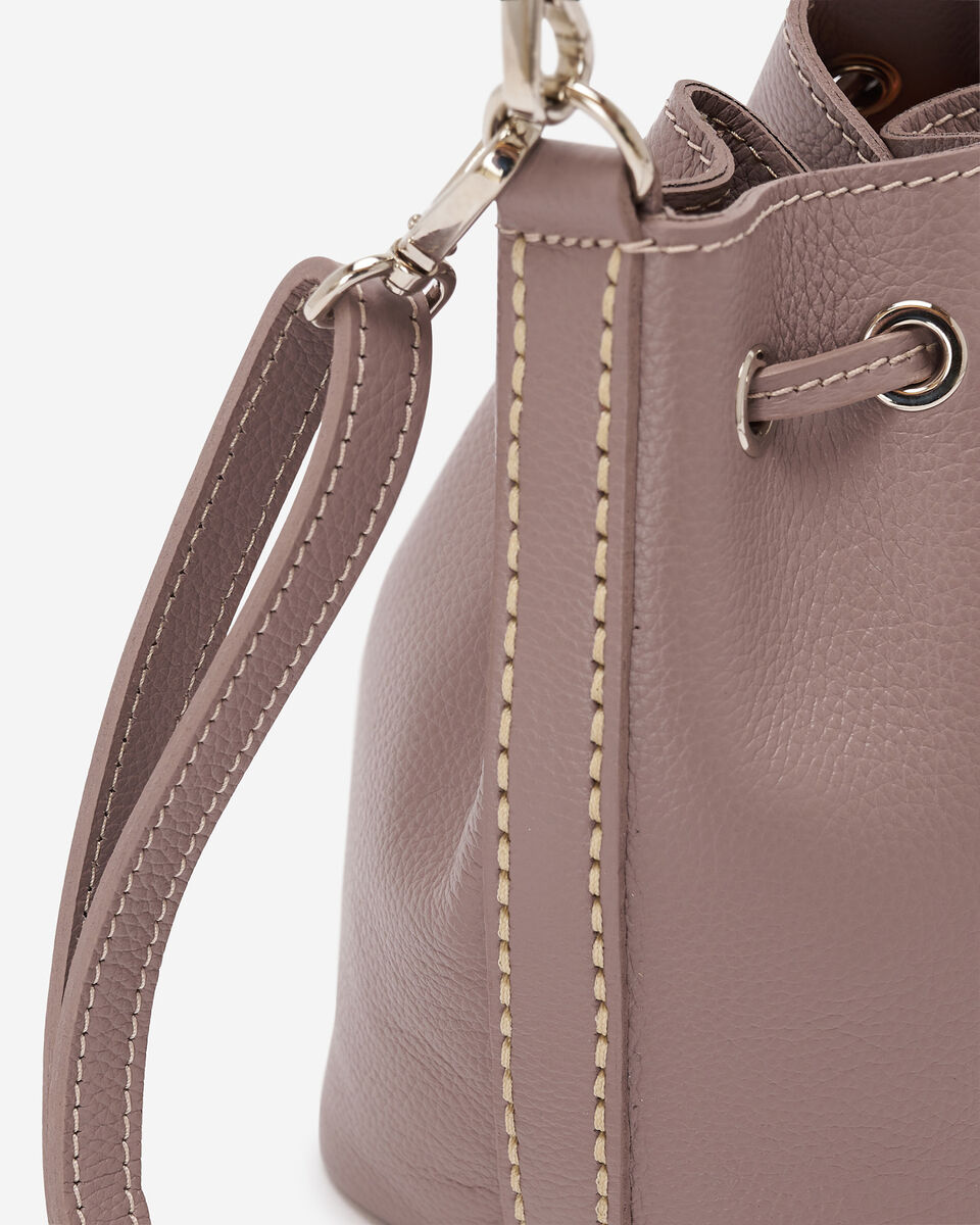 Mini sac seau 2.0 en cuir Cervino