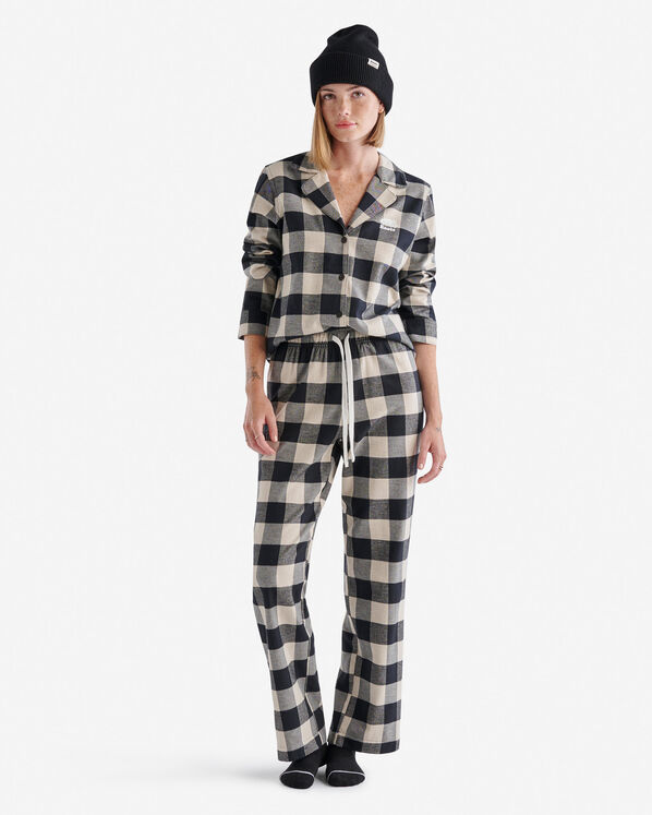 Womens Park Plaid Pajama Set
