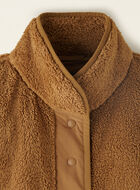 Shearling Fleece Snap Jacket