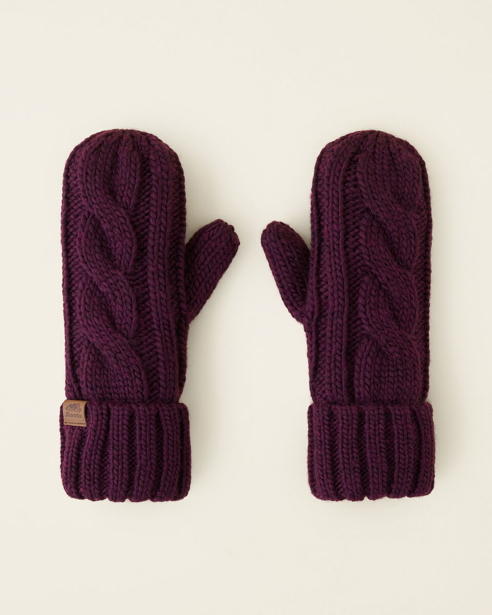 Womens Olivia Cable Mitten