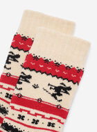 Adult Sayward Fair Isle Slipper Sock