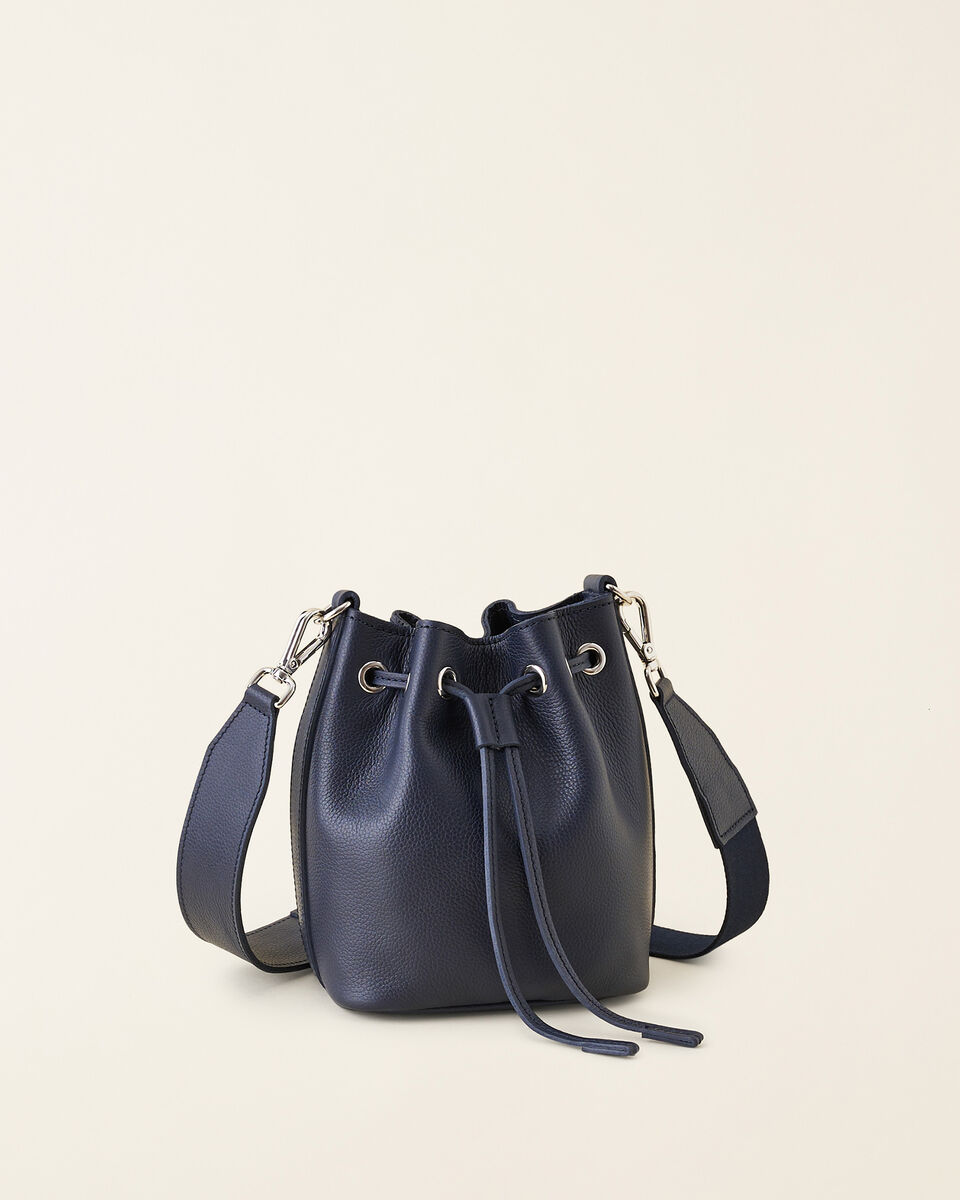 Mini sac seau en cuir Cervino