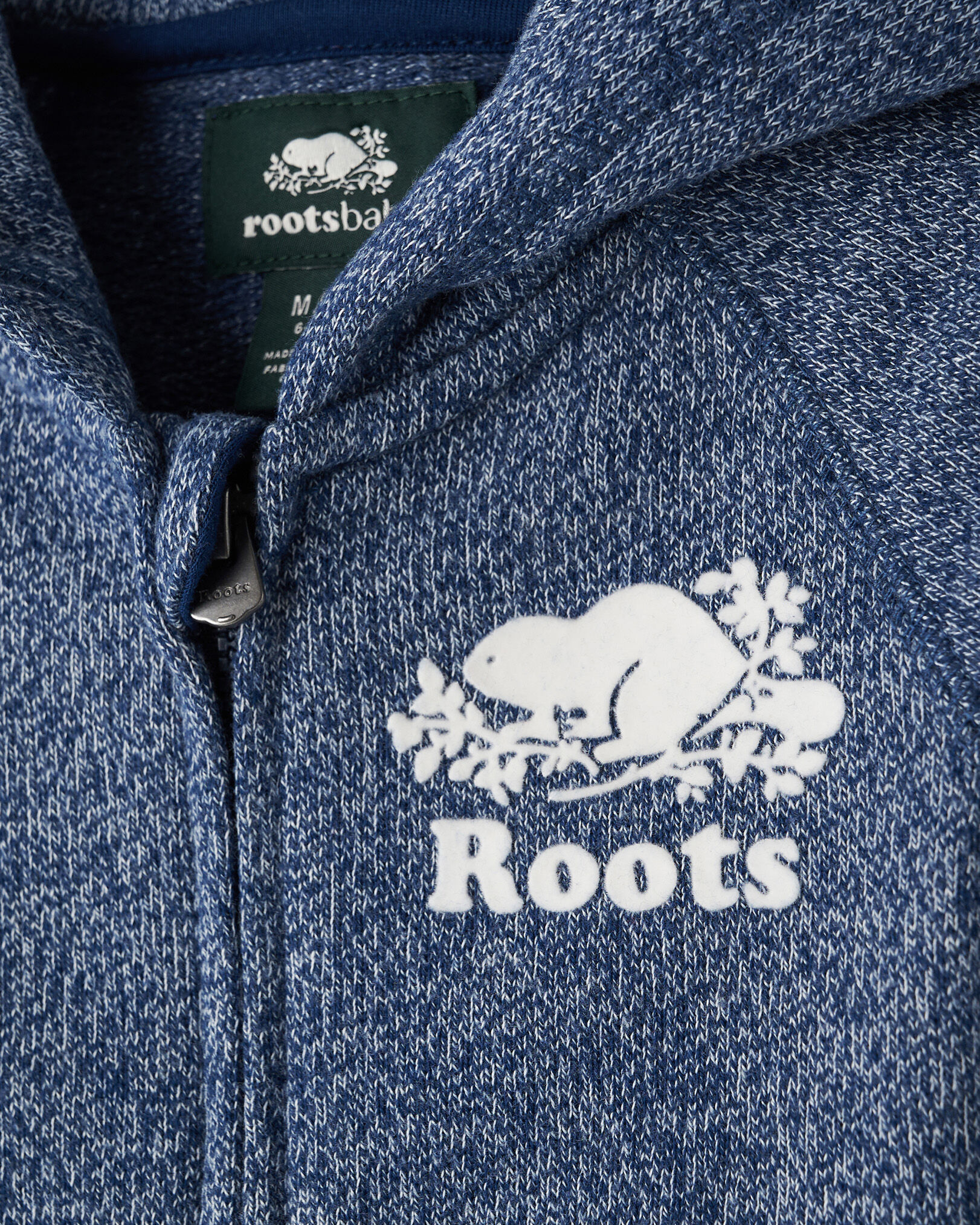 Chandail original à capuchon et glissière en coton bio pour bébés