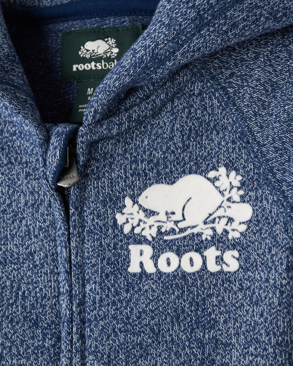 Chandail original à capuchon et glissière en coton bio pour bébés Chandail original à capuchon et glissière en coton bio pour bébés