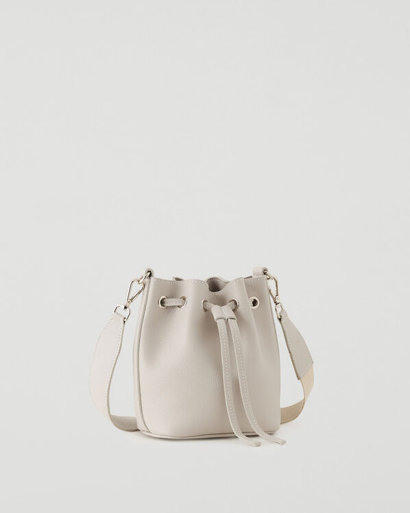 Mini sac seau en cuir Cervino