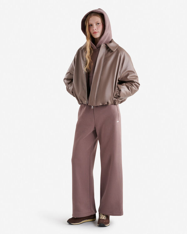 Blouson matelassé en cuir Blouson matelassé en cuir