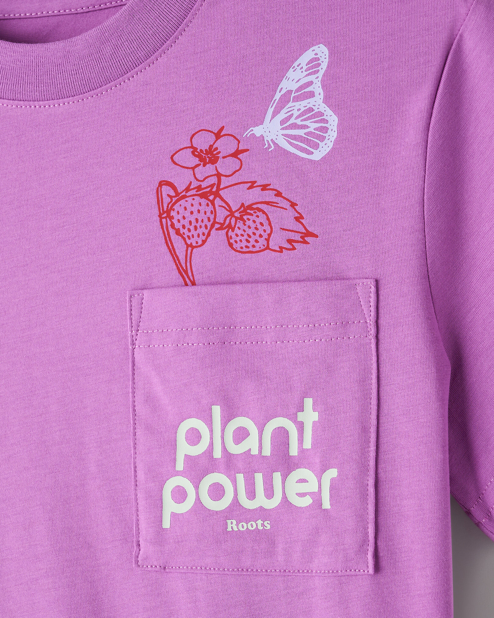 T-shirt décontracté à poche pour enfants