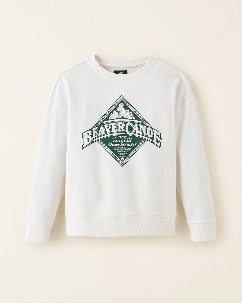 Kids Beaver Canoe Relaxed Crew Sweatshirt