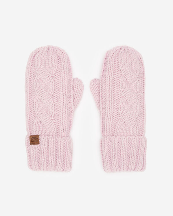 Mitaines en tricot torsad&eacute; Olivia pour adulte