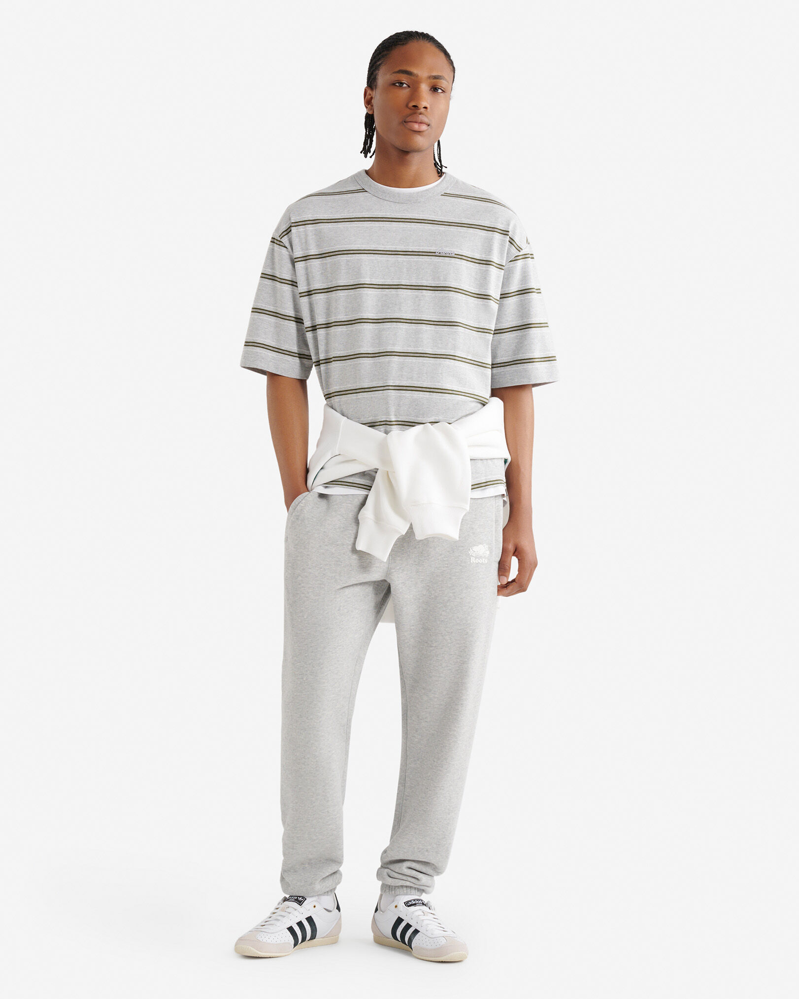 Pantalon original en jersey bouclette en coton bio