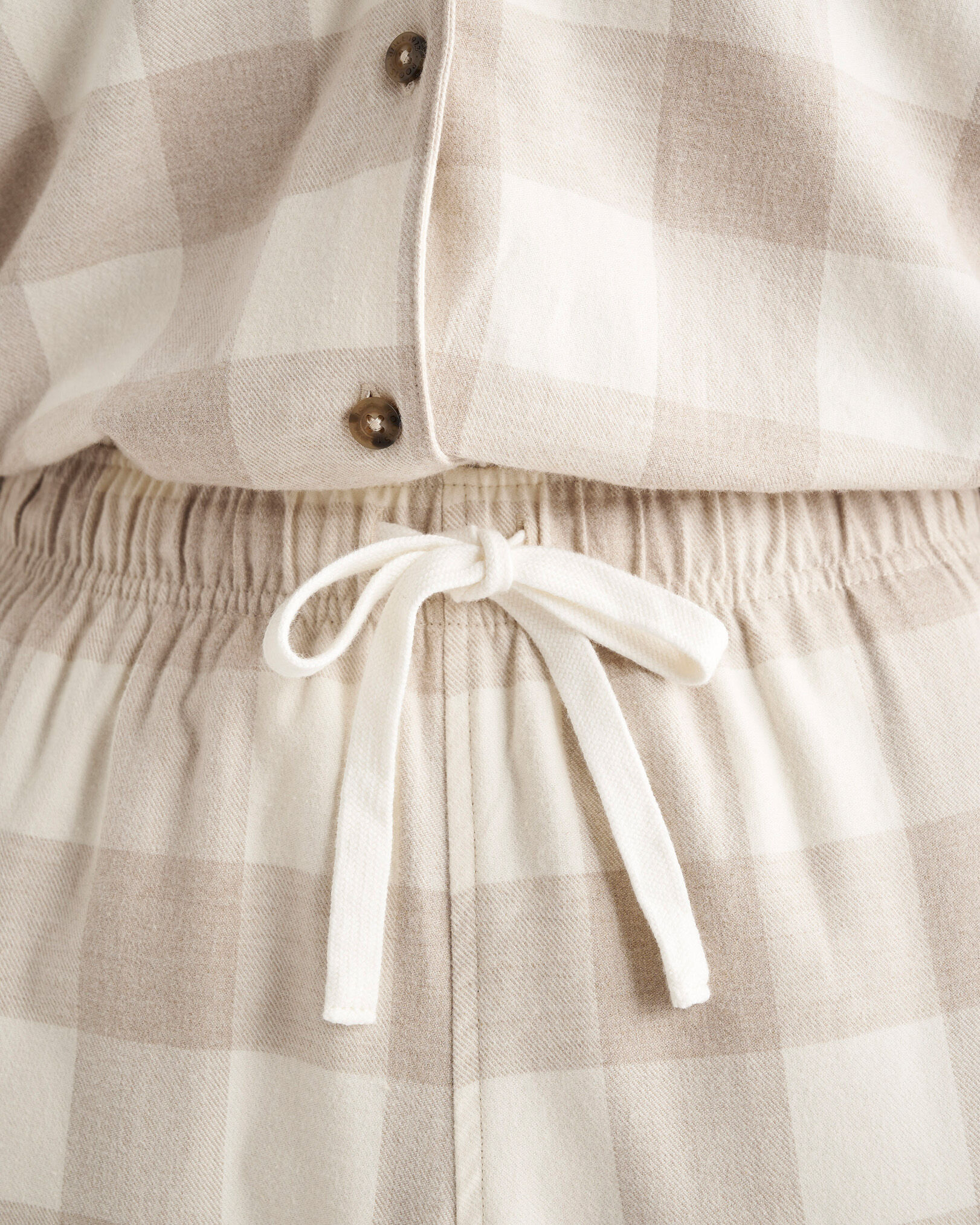 Womens Park Plaid Pajama Set