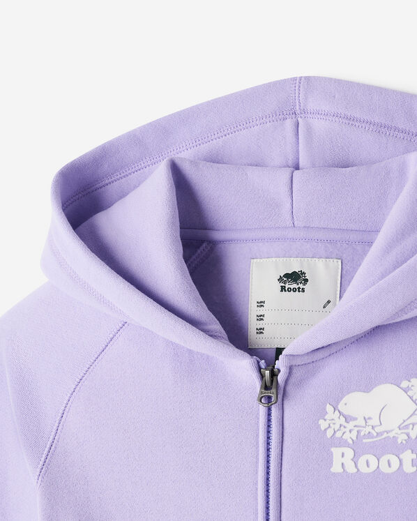 Chandail original à capuchon et glissière en coton bio pour enfants