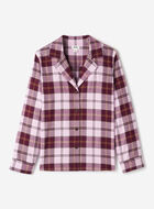 Chemise de pyjama &agrave; carreaux pour femme