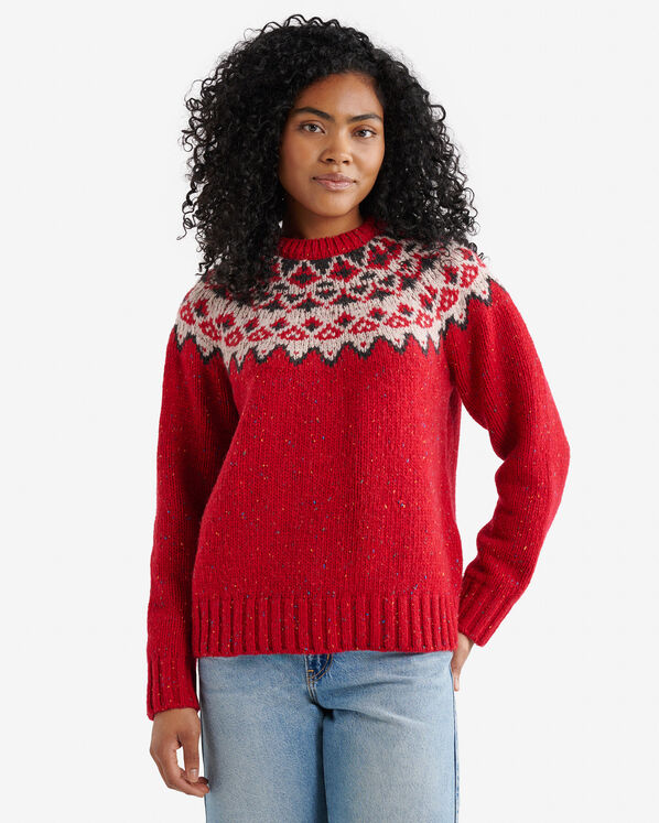 Oversized Fair Isle Sweater