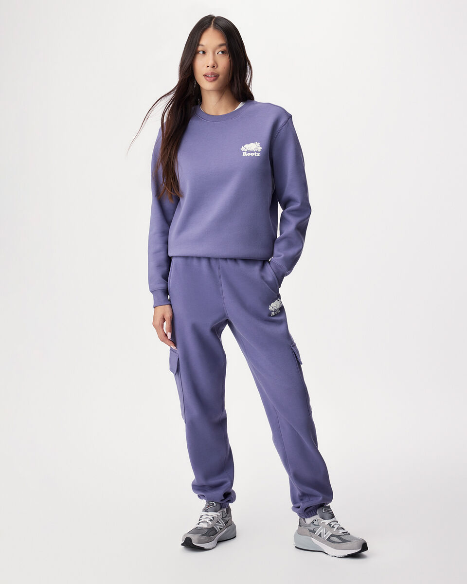 Pantalon cargo molletonn&eacute; en coton biologique Cooper