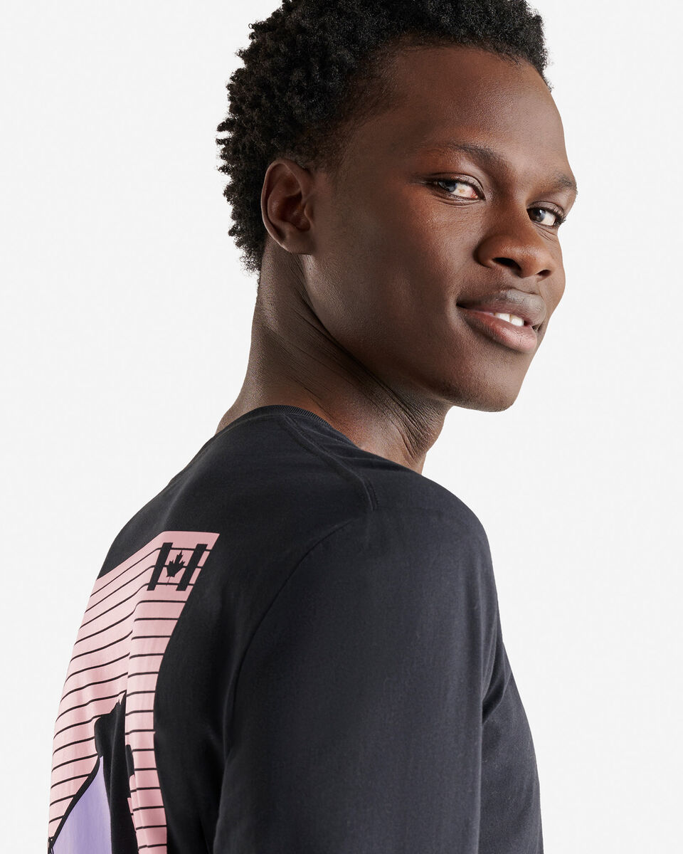 T-shirt à manches longues rétro alpin pour homme