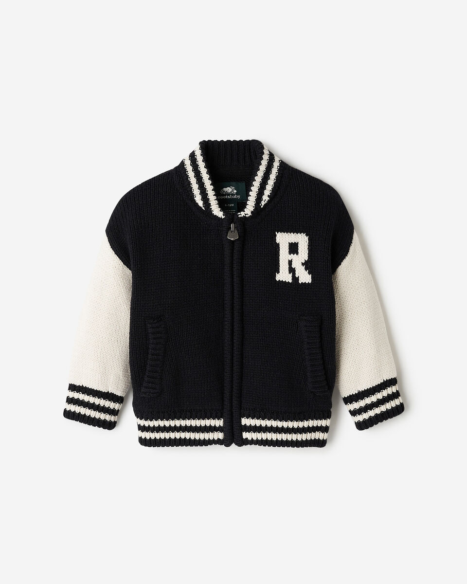 Baby Roots Knit Varsity Jacket