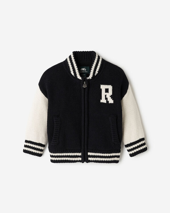 Baby Roots Knit Varsity Jacket