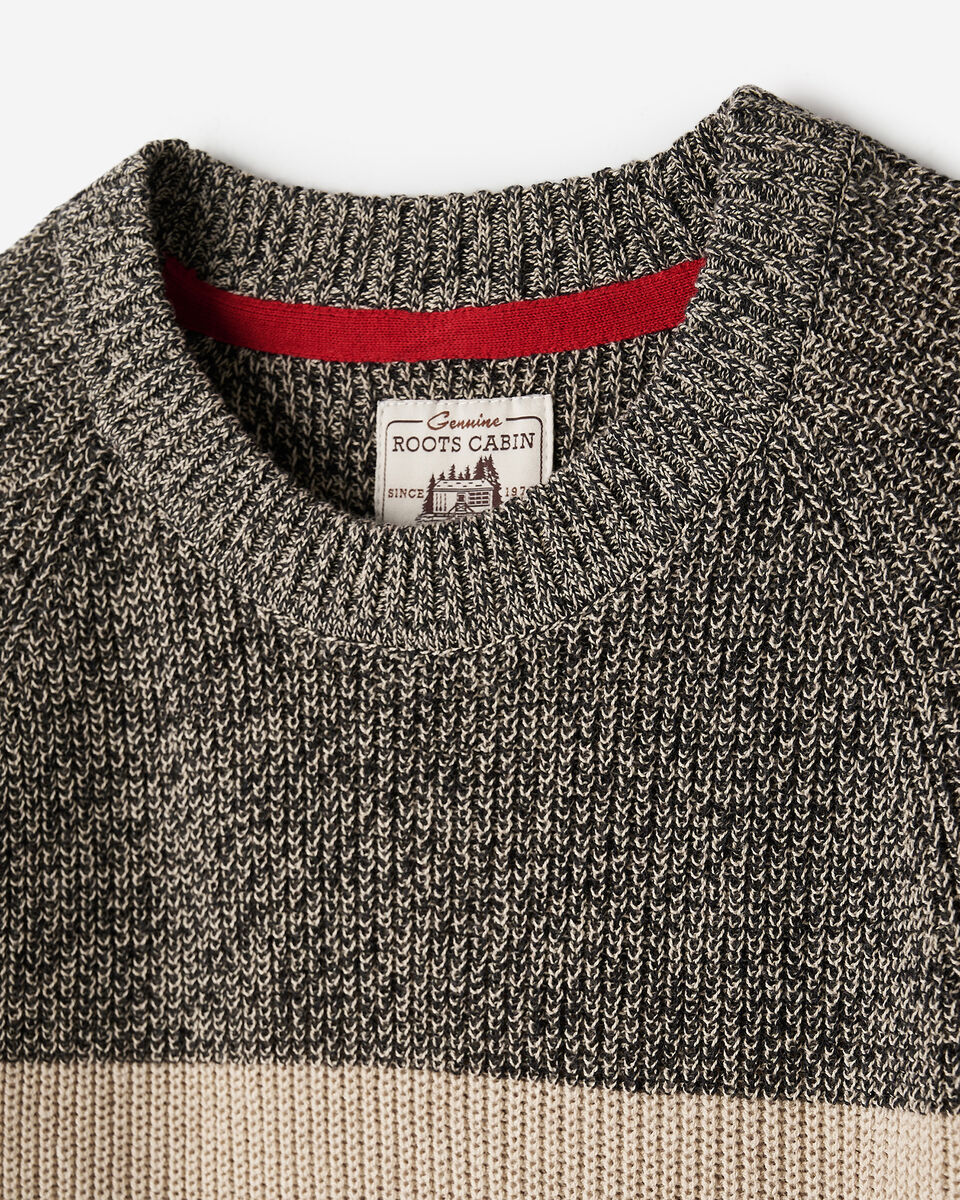 Cabin Stripe Shaker Crew Sweater