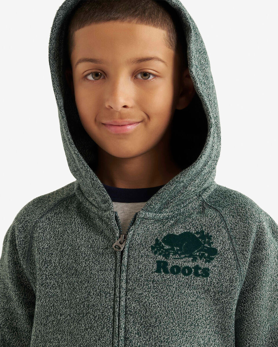 Chandail original à capuchon et glissière en coton bio pour enfants