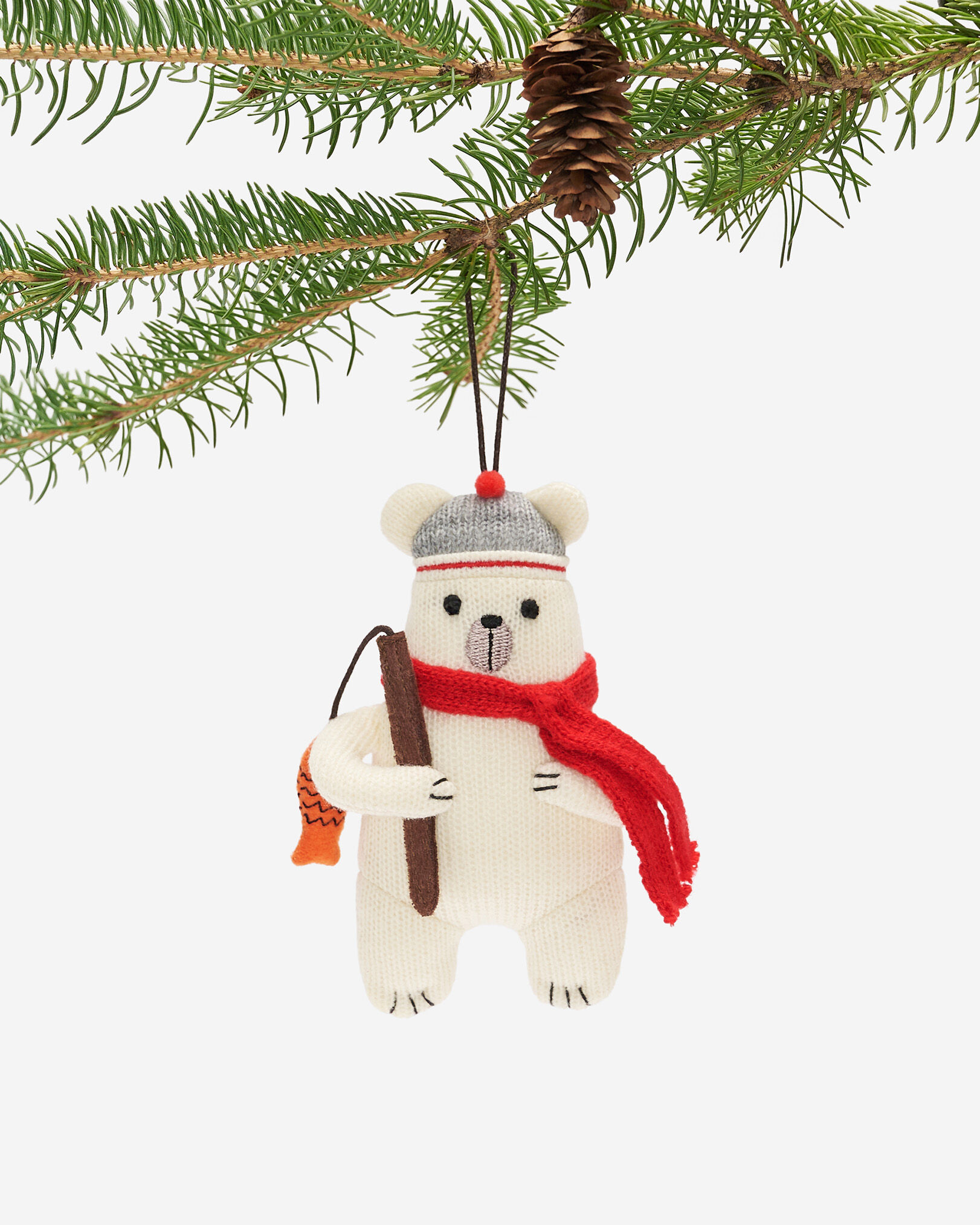 Fishing Polar Bear Ornament