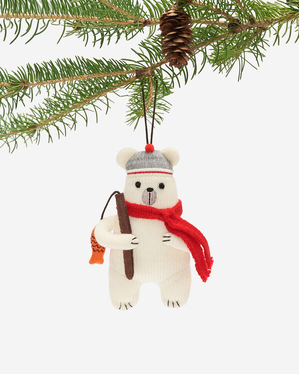 Fishing Polar Bear Ornament