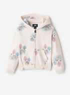 Chandail ourson douillet &agrave; capuchon et glissi&egrave;re pour tout-petits