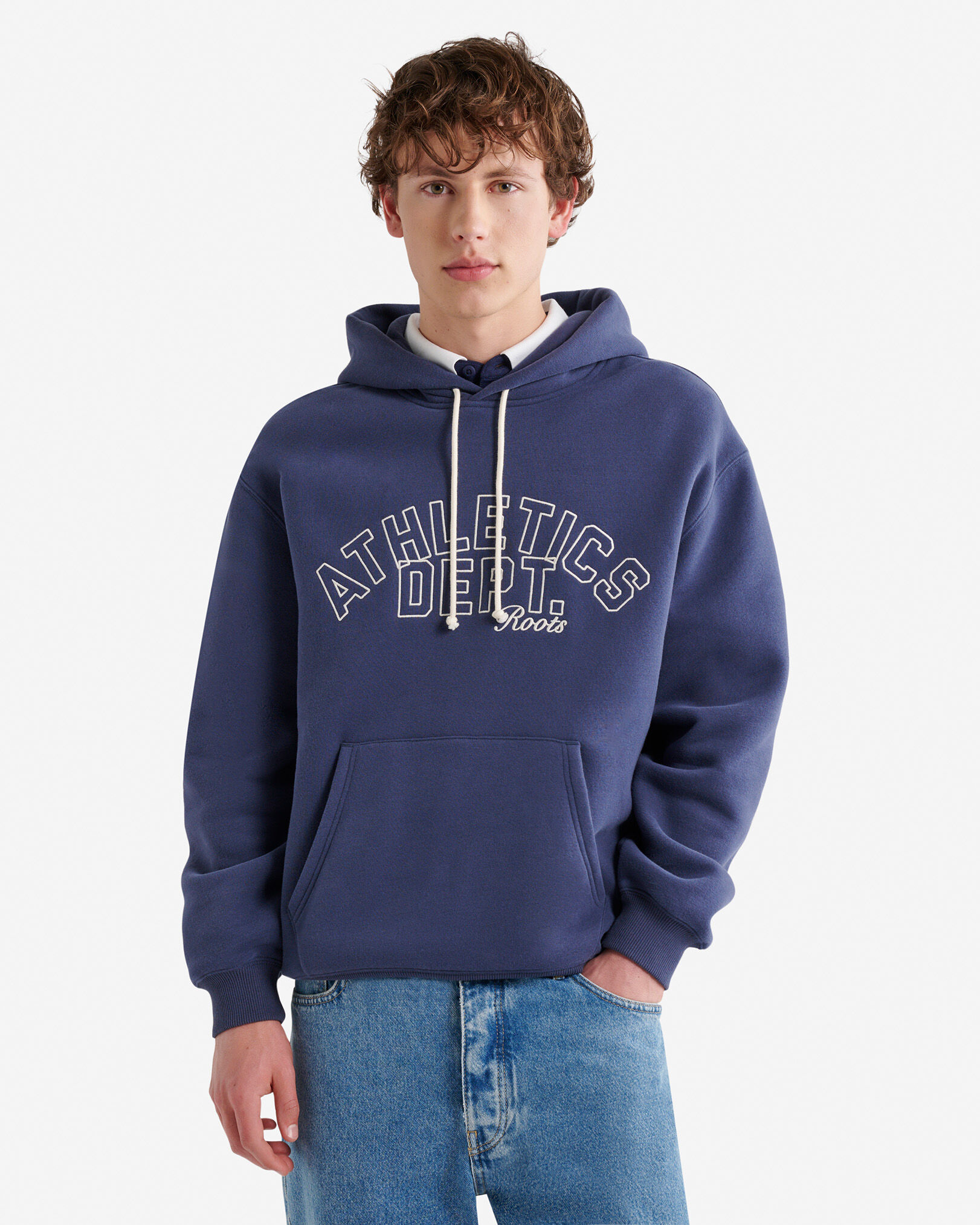 Men's Blue Sweatshirts & Hoodies - Roots