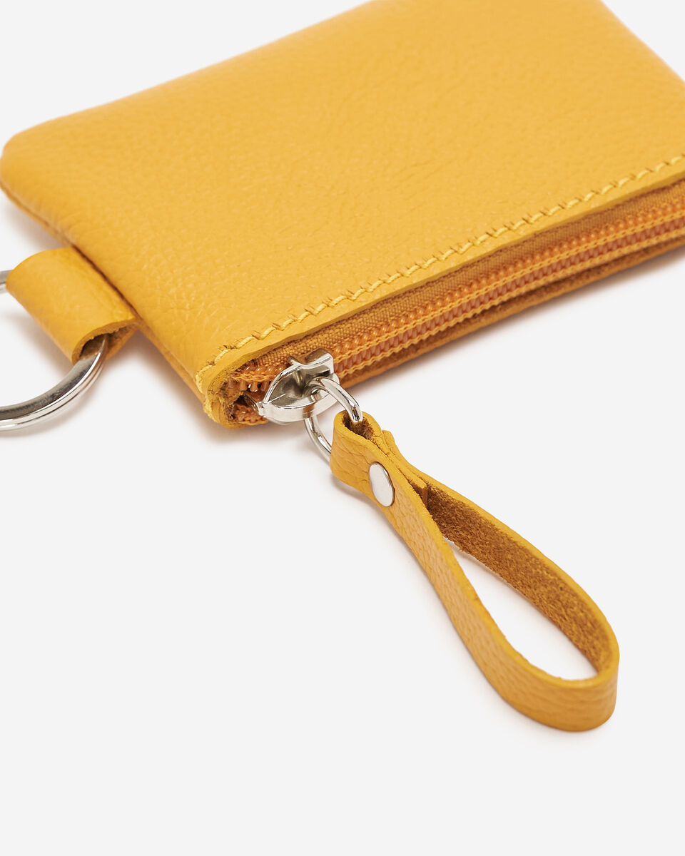 Pochette à glissière en cuir Cervino