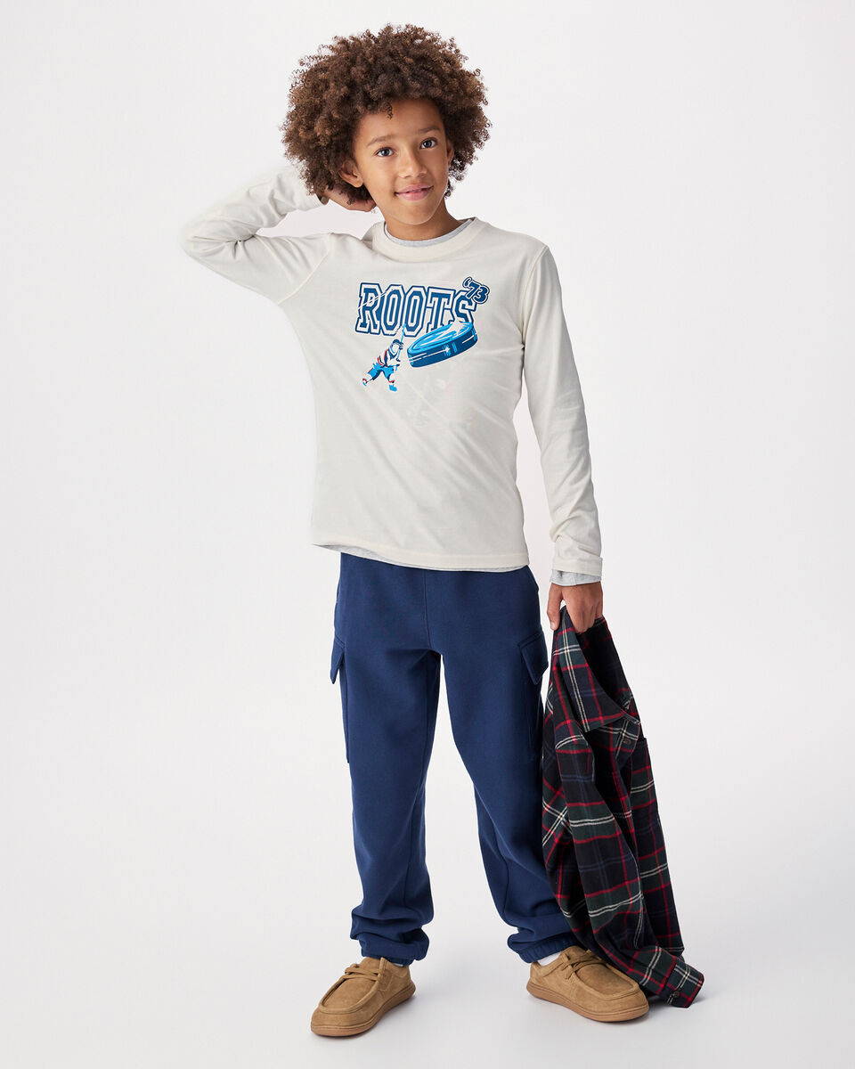 Kids Hockey Sports Long Sleeve T-Shirt