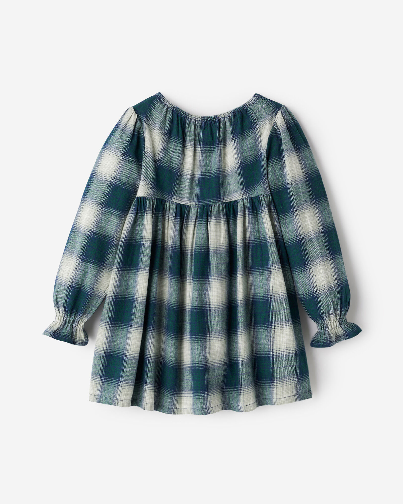 Toddler Girls Plaid Babydoll Dress