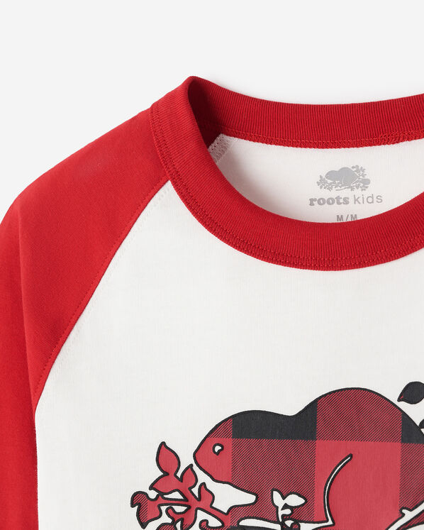 Kids Plaid Baseball T-Shirt
