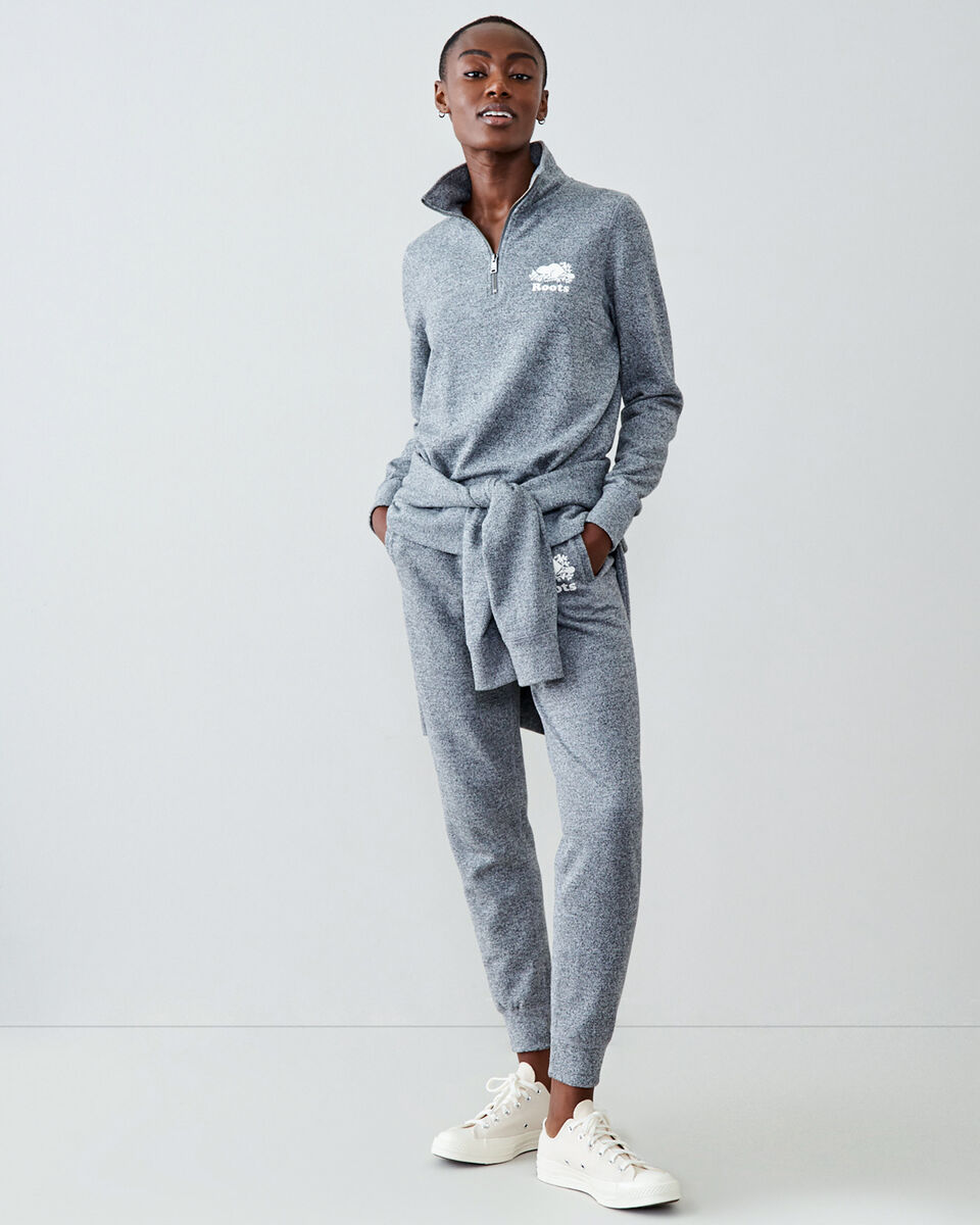 Pantalon court en molleton ajusté à cheville côtelée (entrejambe : 26 po)