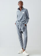 Pantalon court en molleton ajusté à cheville côtelée (entrejambe : 26 po)