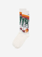 Chaussettes en tricot intarsia Paysage pour adultes