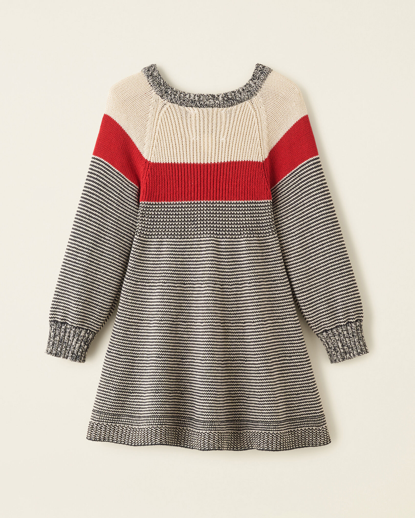Toddler Girls Cabin Knit Stripe Dress