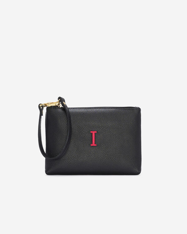 Monogram Wristlet Black