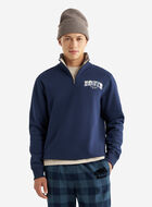 Plaid Applique Half Zip