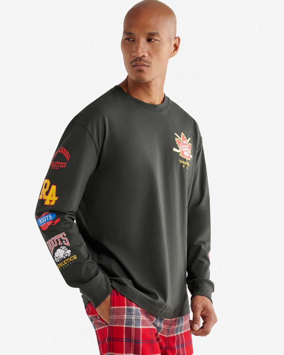 Mens Hockey Long Sleeve T-Shirt